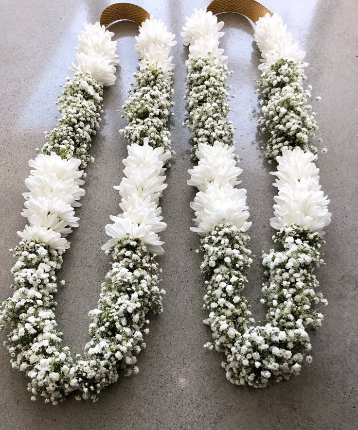 White Floral Garland