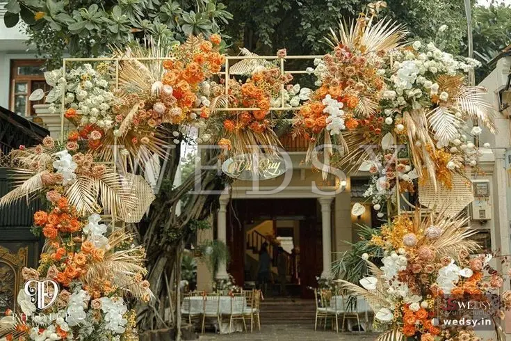 Pastel Whirl — green modern entrance for wedding & engagement, Wedsy E005