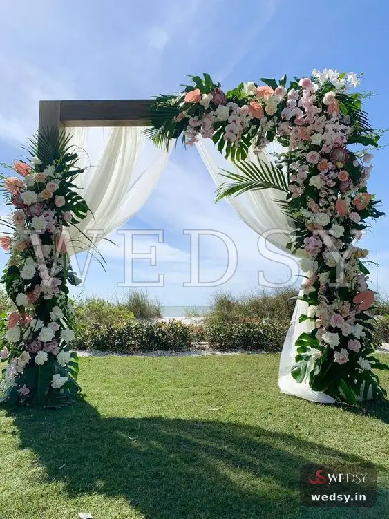 Opal Prelude — baby pink modern entrance for wedding & engagement, Wedsy E028