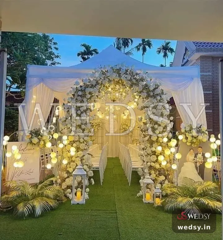 Whimsical Bloom — pink modern entrance for wedding & engagement, Wedsy E035