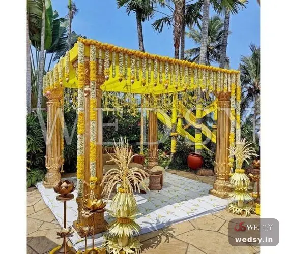 Lumina Loft Mandap — white traditional mandap for wedding, Wedsy MA060