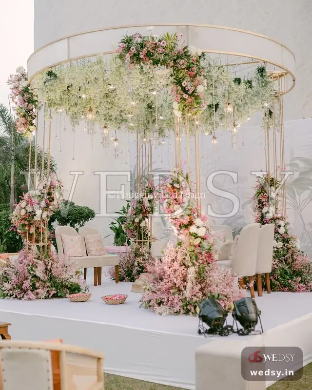 Golden Blush — pink mandap for muhurtham, Wedsy MA161