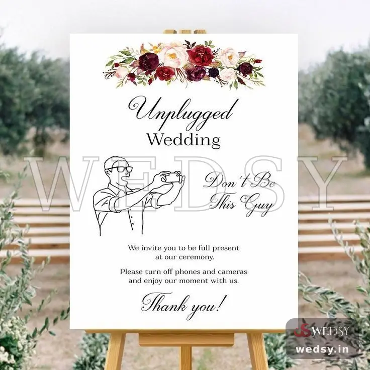 Allure Apex — pink modern nameboard for wedding & engagement, Wedsy NA037