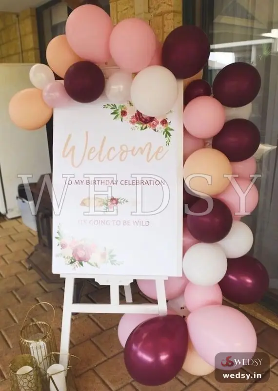 Concord Canvas — wine purple modern nameboard for birthday & baby shower, Wedsy NA098