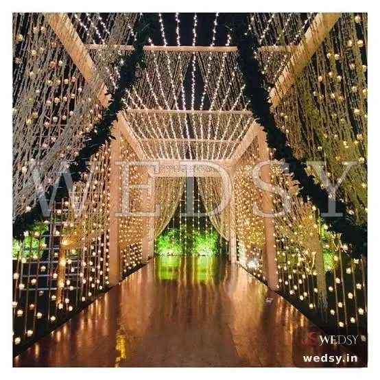 Rustic Elegance Path — green modern pathway for wedding, Wedsy PA019