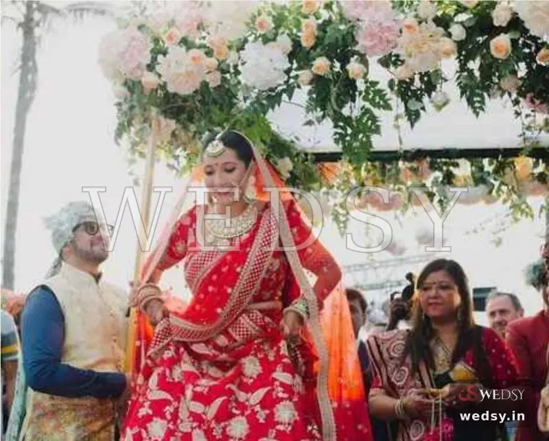 Cloud of Roses — pink modern phoolon ki chadar, Wedsy PC001