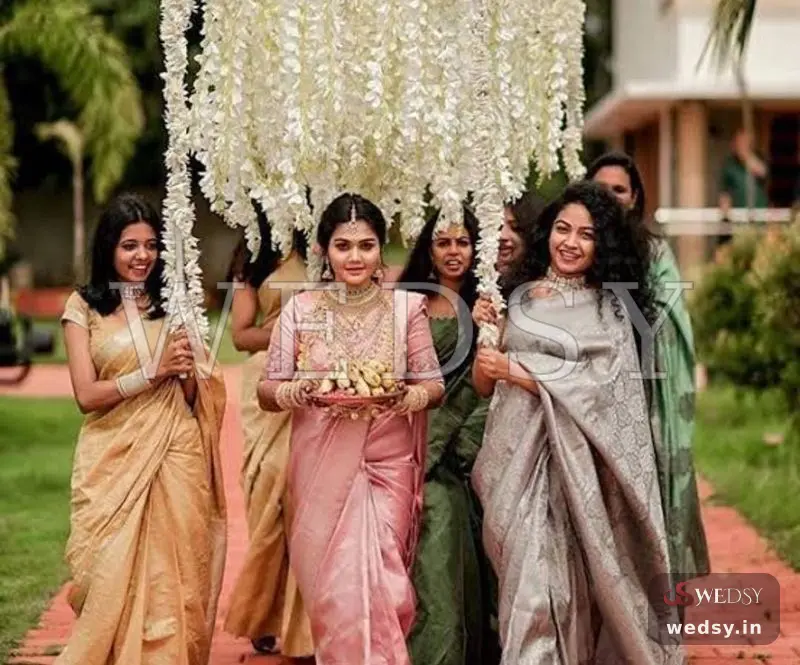 The White Stream — white traditional phoolon ki chadar, Wedsy PC016