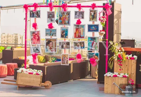 Genda Gala Booth — pink modern photobooth for mehendi & wedding, Wedsy PH047