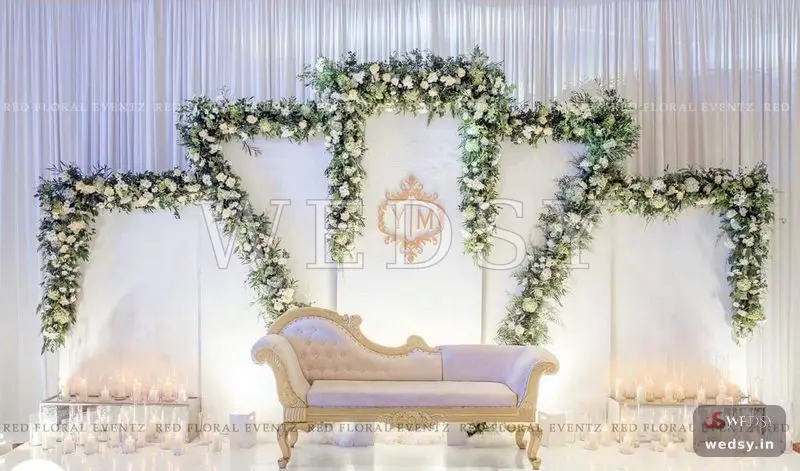 Radiant Splendor — pink modern stage for reception & valima, Wedsy ST013