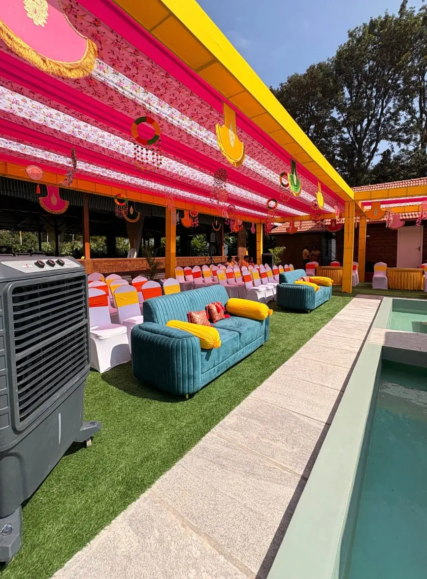 Pushkarani Lawn at Tranquil Wedding Venue